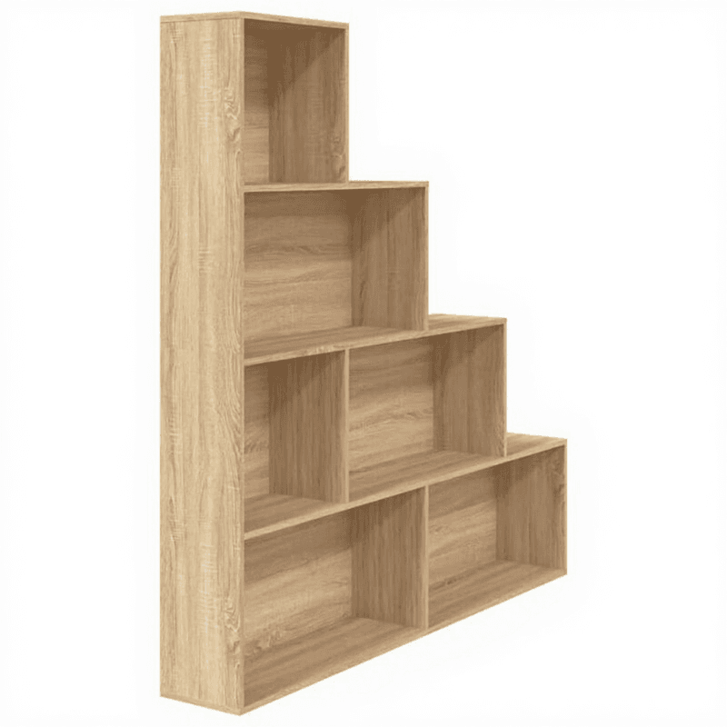 vidaXL Boekenkast Kamerscherm - Sonoma Eiken, 155 x 24 x 160 cm