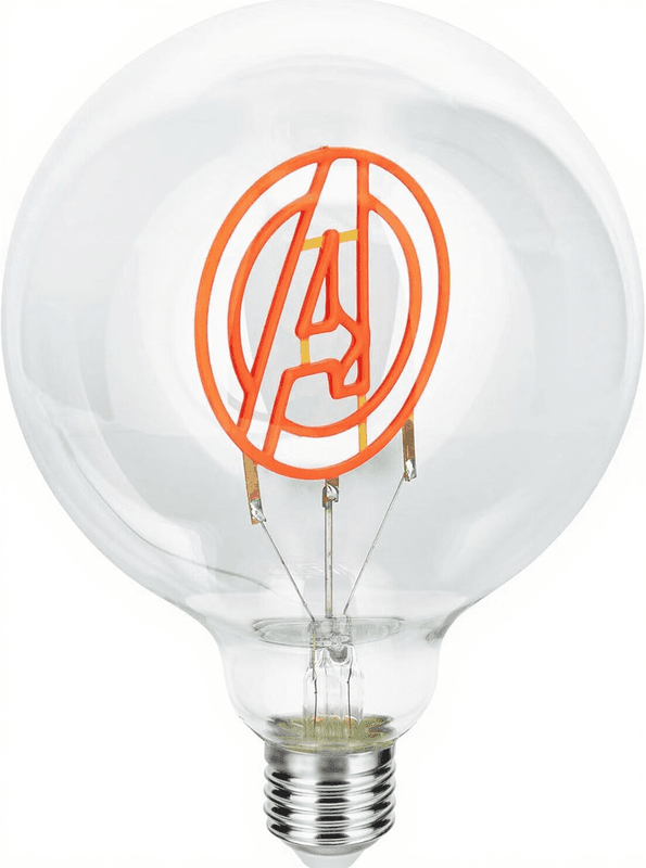 Paladone Marvel Avengers E27 LED Neonlamp - Rood, Bolvormig