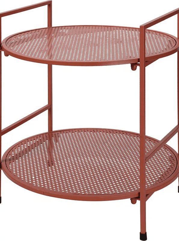 Ambiance Twee-niveau Koffietafel - Poedercoated Koolstofstaal, 45 x 50 cm, Mauve Roze