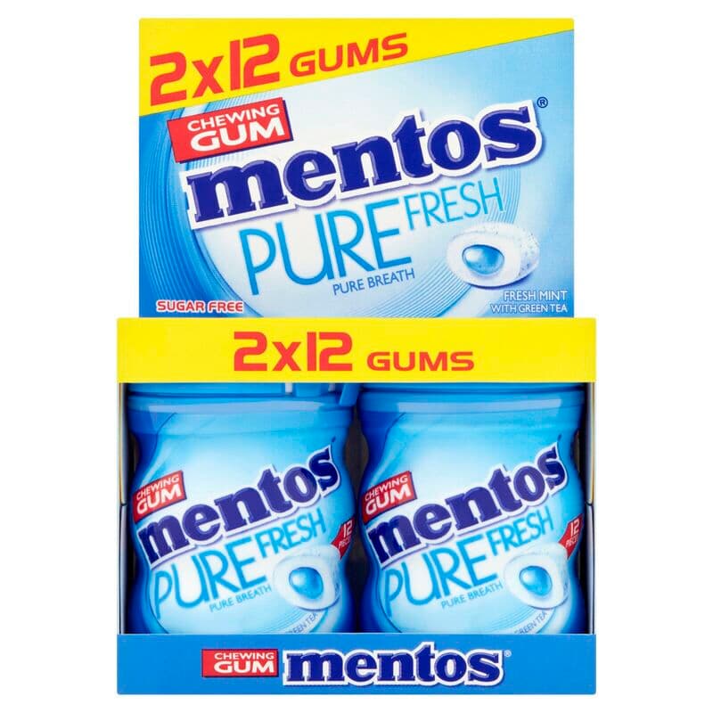 Mentos Kauwgom Pure Fresh Mint - 48 g