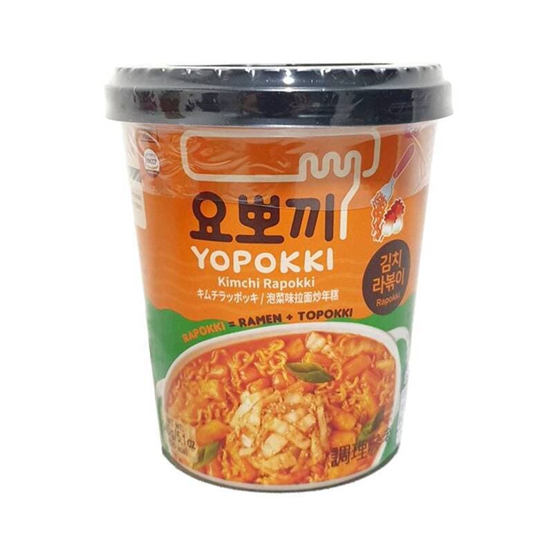 Yopokki Rijstcakes & Ramen Cup Kimchi 145 g