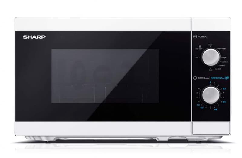 Sharp Vrijstaande magnetron YC-MG01E-W met grill 800W Wit