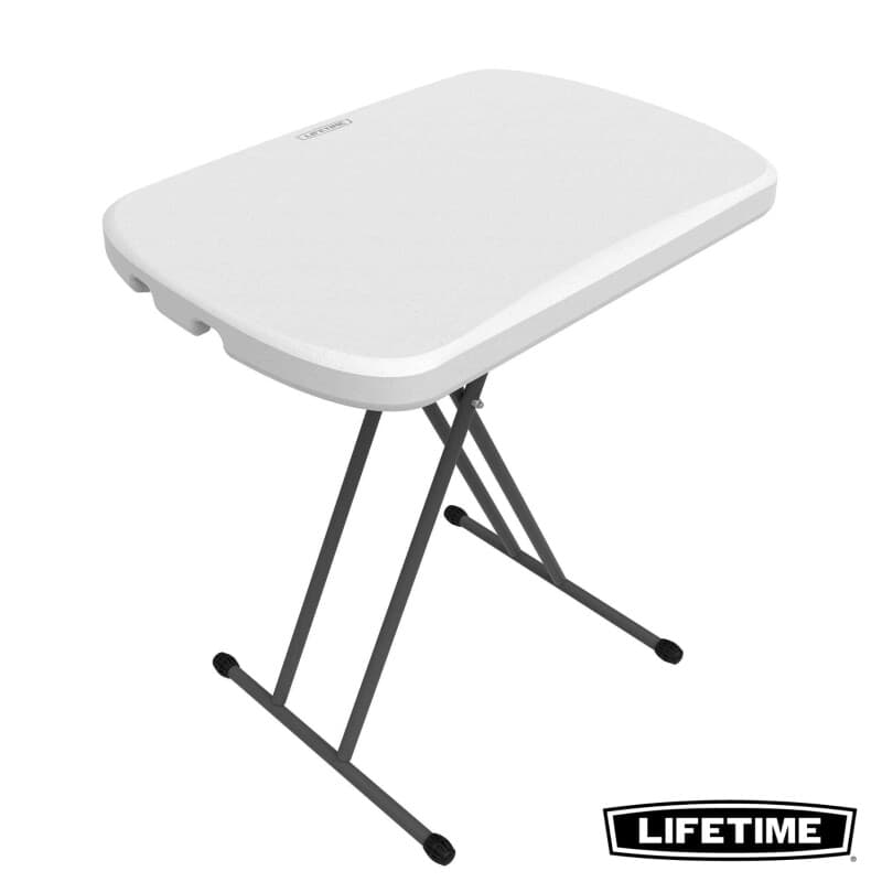 Lifetime Verstelbare hoogte persoonlijke tafel - Witte graniet, 66 cm