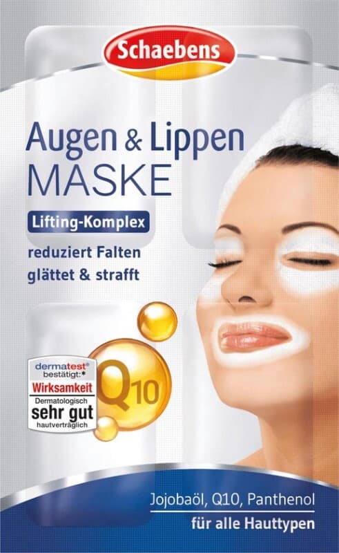Schaebens Oog- en Lipmasker met Q10 1 st