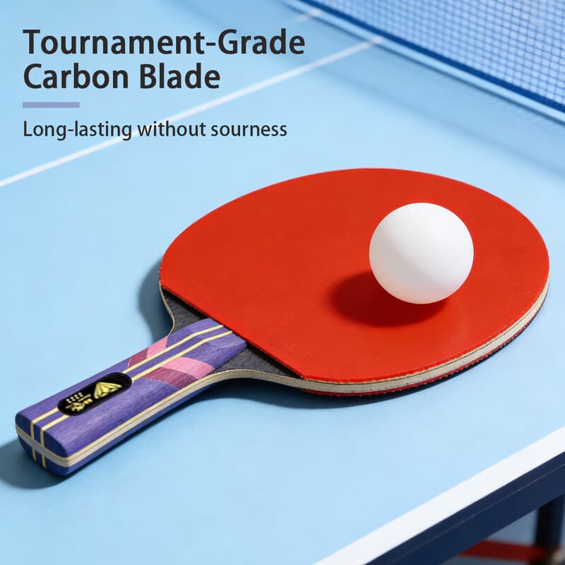Double Fish Diamant-serie 8‑sterren professioneel tafeltennisracket, shakehand-model, single-hand