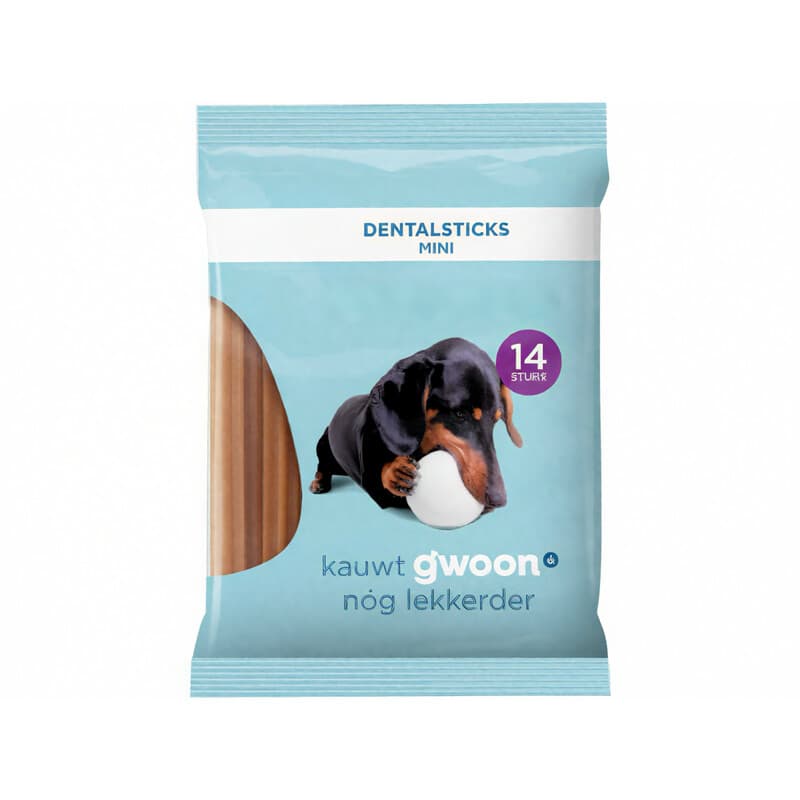 G'woon mini-tandverzorgingssticks voor honden