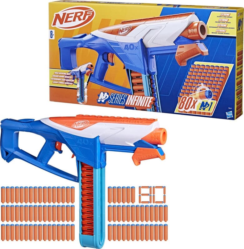 Nerf N series oneindige dartblaster - 80 Nerf N1 dartpijlen, meerkleurig
