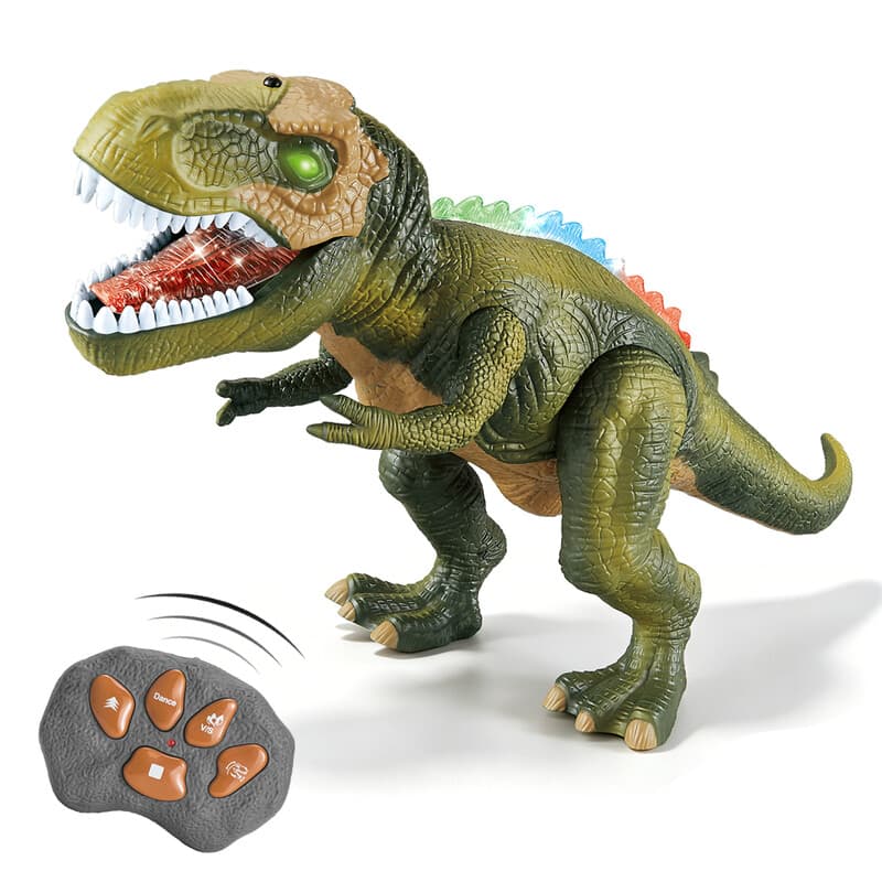 Robot Dinosaurus Speelgoed voor Kinderen Jongens 3+ Grote T. Rex met Licht en Realistisch Grommend Geluid, Afstandsbestuurbare Looplopende & Dansende