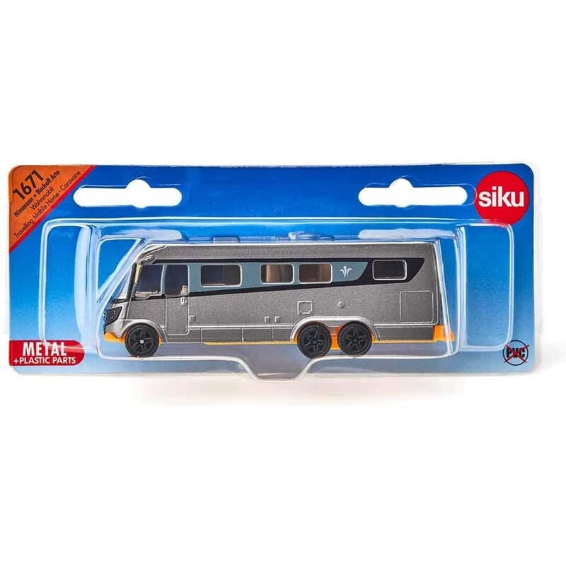 Siku camper Niesmann + Bischoff Arto speelvoertuig - grijs, 12,8 cm