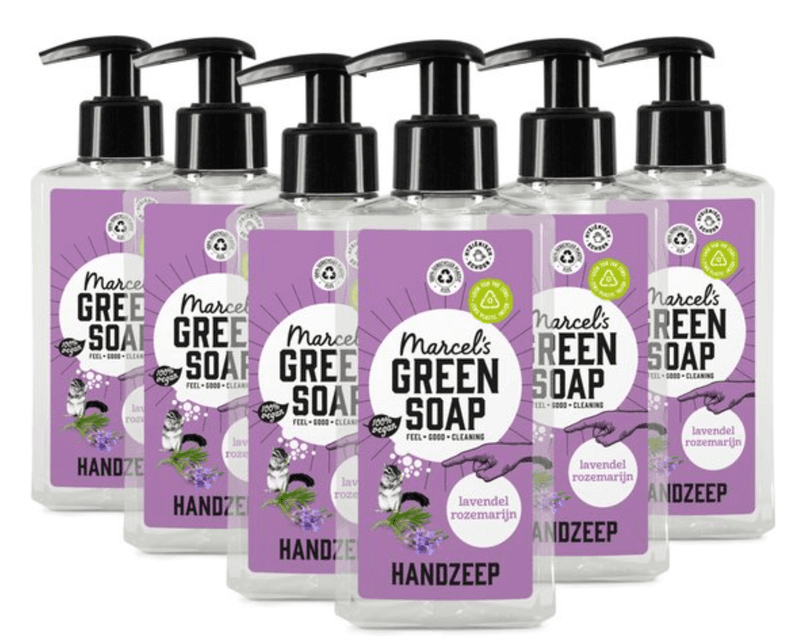 Marcel's GREEN SOAP handzeep - Lavendel & Rozemarijn - 6 x 250 ml
