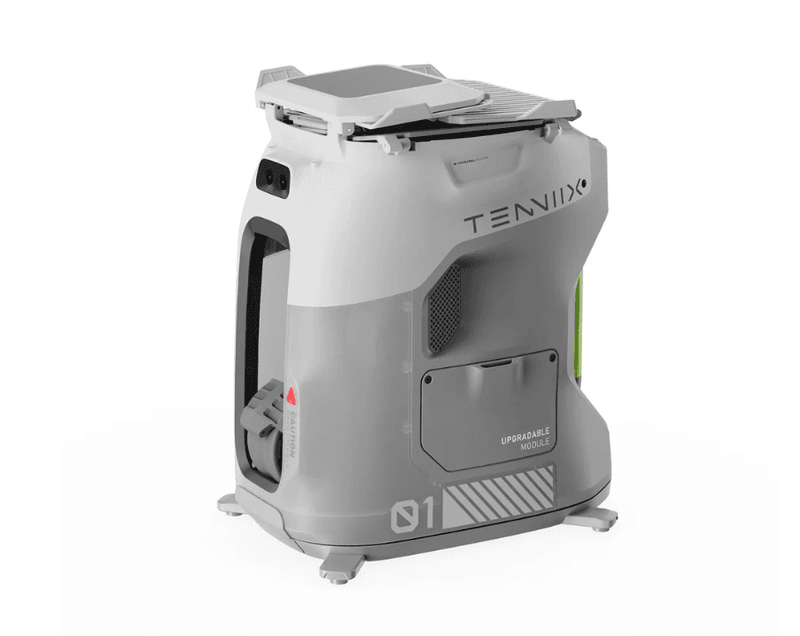 TENNIIX basismodel muntwit AI tennisrobot, 100+ serveermodi, spraak- en appbesturing, LED-scherm, QDD-motor, meer dan 1000 aanpasbare trainingsmodi,