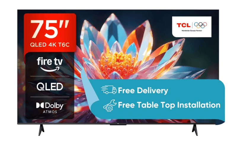 TCL 75T6C – 75 inch – 4K QLED – 120Hz Smart TV