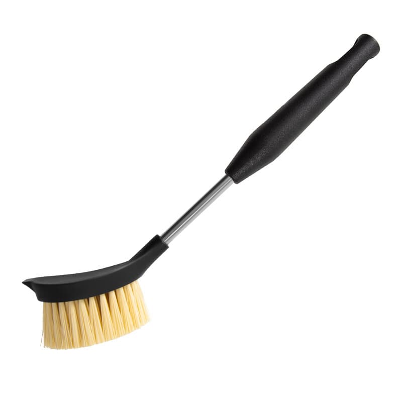 COOKER KING Afwasborstel Flessenborstel Schrob Borstel en Schuurspons BorstelErgonomisch Antislip Lang Handvat voor Reiniging 28cm