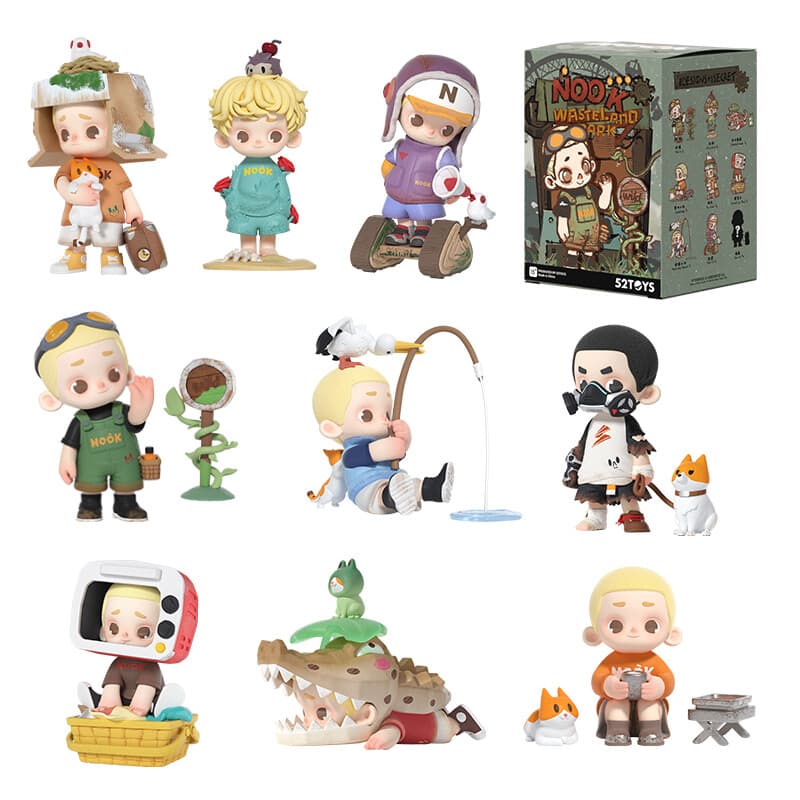 52TOYS NOOK Wasteland Paradise Serie Blind Box, Trendy Verzamelfiguur, Schattige Pluche Bureau Decoratie, Verjaardagscadeau, Eén Willekeurige Figuur