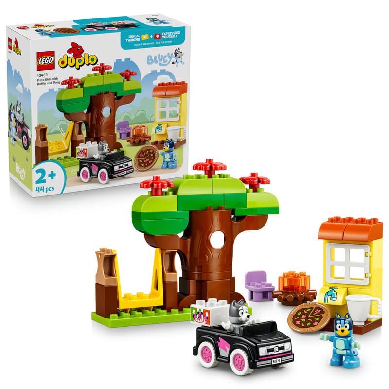 LEGO DUPLO Bluey 10469 Pizzameisjes met Muffin en Bluey