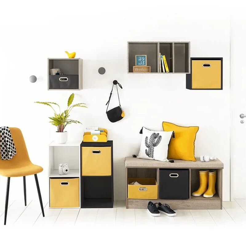 5five Mix n'Modul Bank - Grijs, 105 x 34 x 49,5 cm
