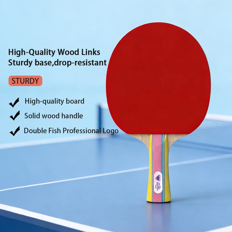 Double Fish diamantserie 3-sterren tafeltennisbatje voor kinderen, eenhandig model, enkel batje