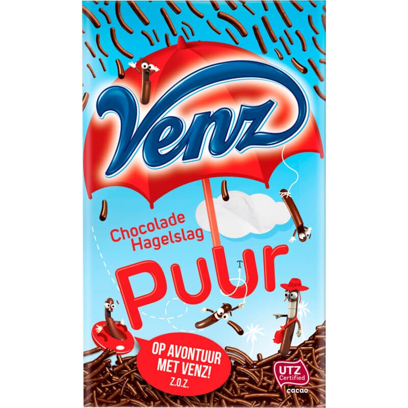 Venz Pure Chocolate Sprinkles - 400 g, Rainforest Alliance Certified