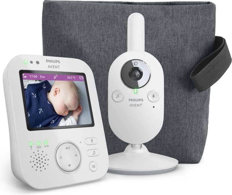 Philips Avent video babyfoon met camera, grijs/beige - SCD892/26