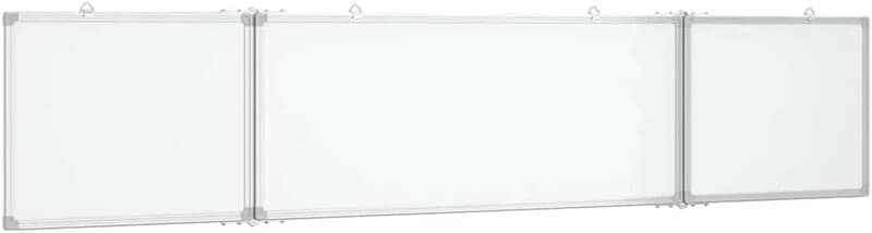 VidaXL magnetisch opvouwbaar whiteboard - 200 x 40 x 1,7 cm, aluminium frame
