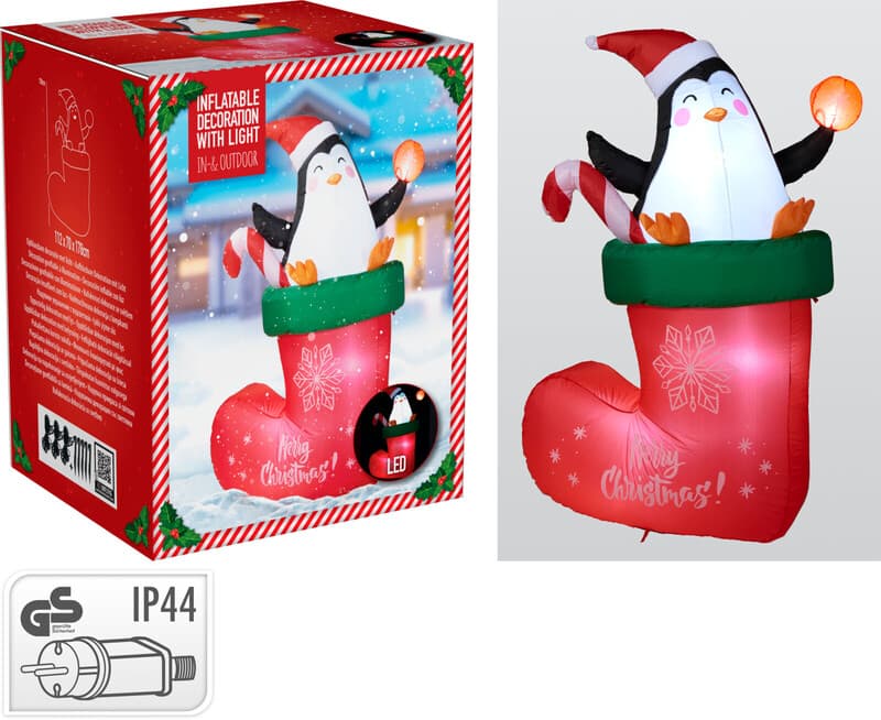 Koopmans opblaasbare pinguïn - 178 cm, polyesterstof