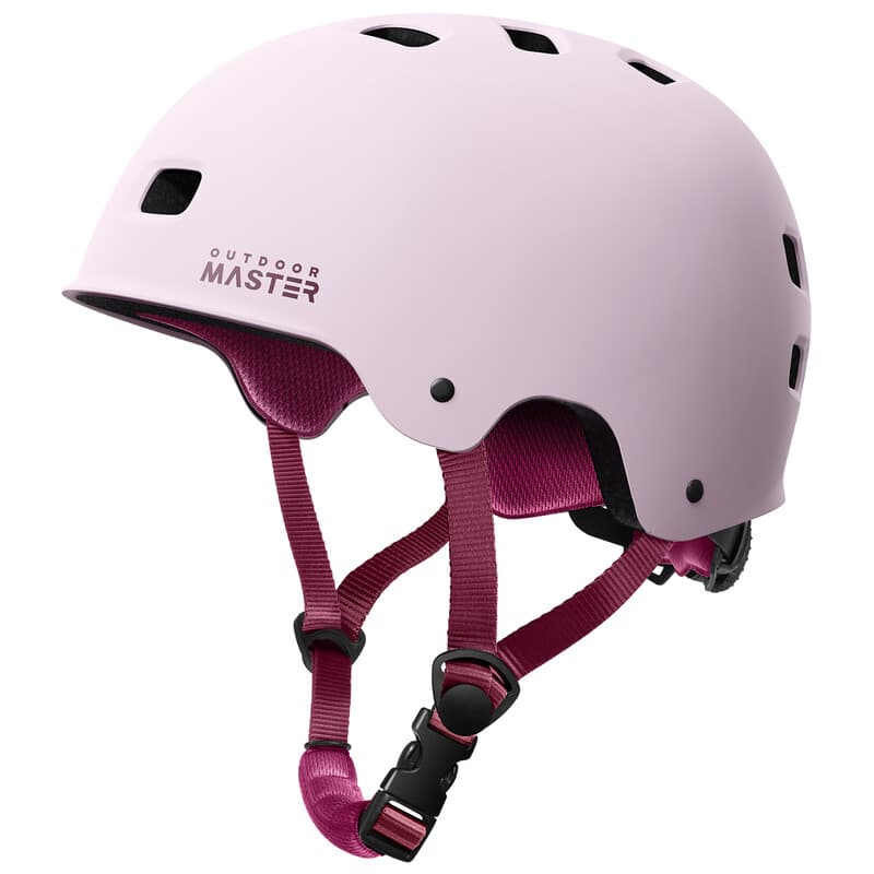 OutdoorMaster skateboardhelm Oryx lichtroze S 52-55 cm