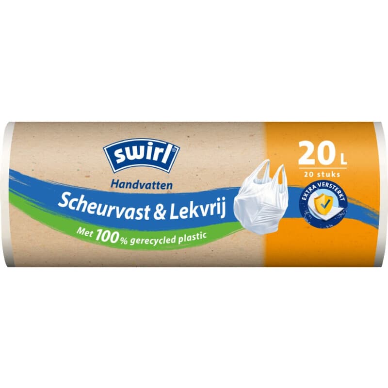 Swirl Handvatten Scheurvast & Lekvrij 20 L 20 Stuks