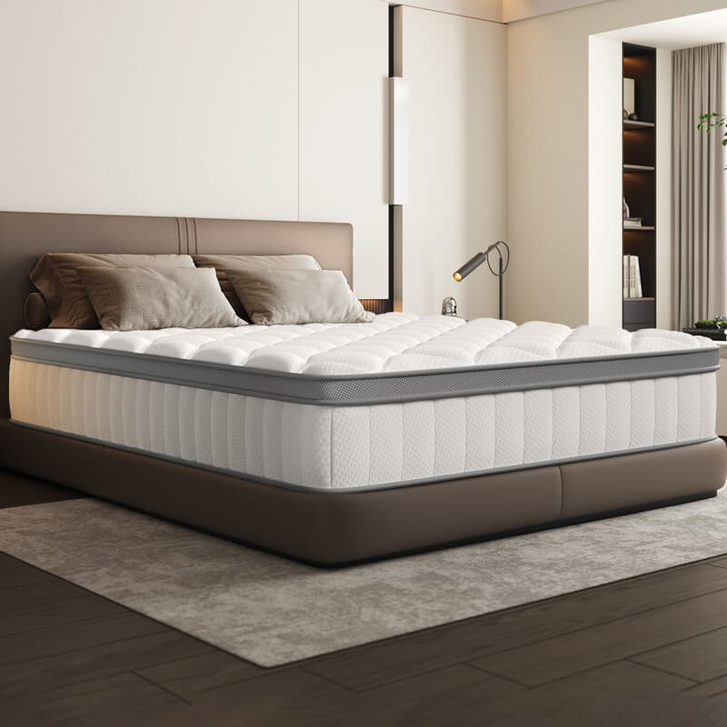 Pocketveringmatras, 7-zone veringmatras, met hoeslaken, 25 cm hoog, H3, matras 90x200 cm, voor kinderen en volwassenen