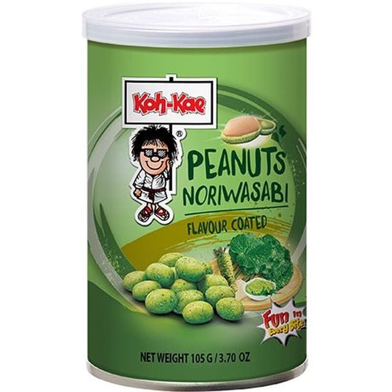Gecoate pinda’s met nori en wasabi 105g