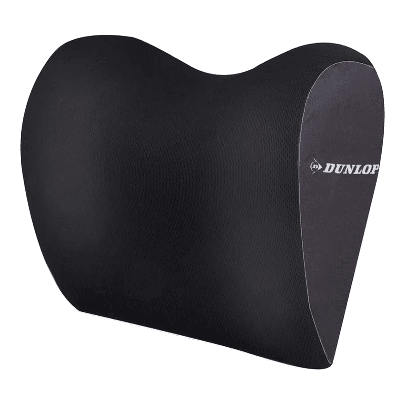 Dunlop Neksteun Kussen - 100% Geheugenfoam, Universele Pasvorm, Zwart, 23 x 10 x 20 cm