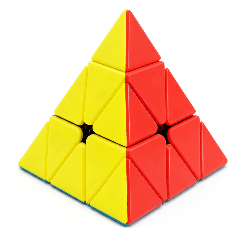 Piramide Snelheidskubus met Stalen Balpositie, Effen Kleur Zonder Stickers, Educatief Speelgoed