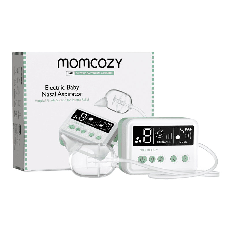 Momcozy baby-neusspoenier - elektrische neusspoenier met 9 zuigkrachtstanden, nachtlampje, kinderspelletjesfunctie en