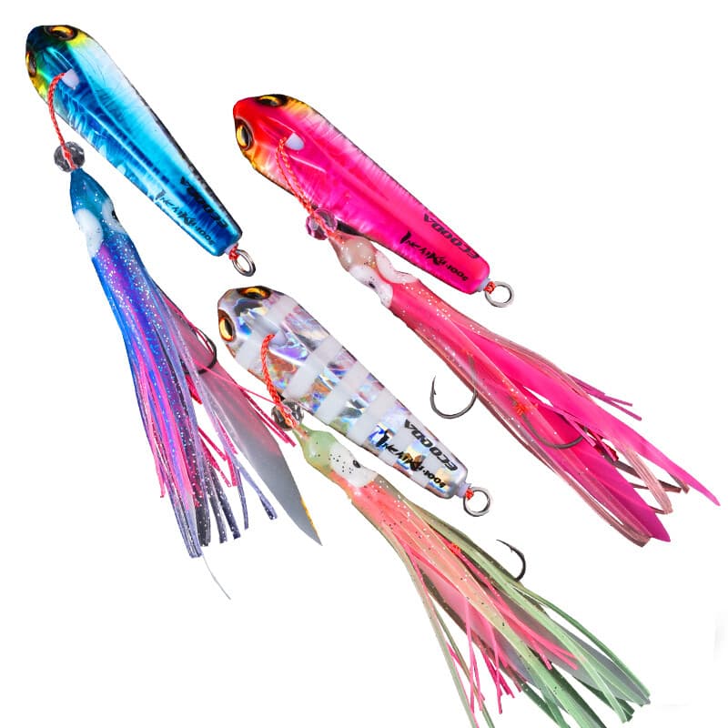ECOODA premium inchiku-jig 60 g 6 kleuren
