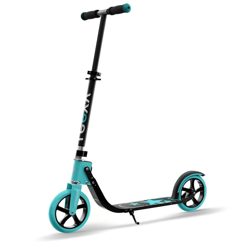 LEEYV step RV205, step voor kinderen van 6–12 en volwassenen, max. draagvermogen 100 kg, verstelbare hoogte, lichtgewicht 2-wielig, opvouwbare