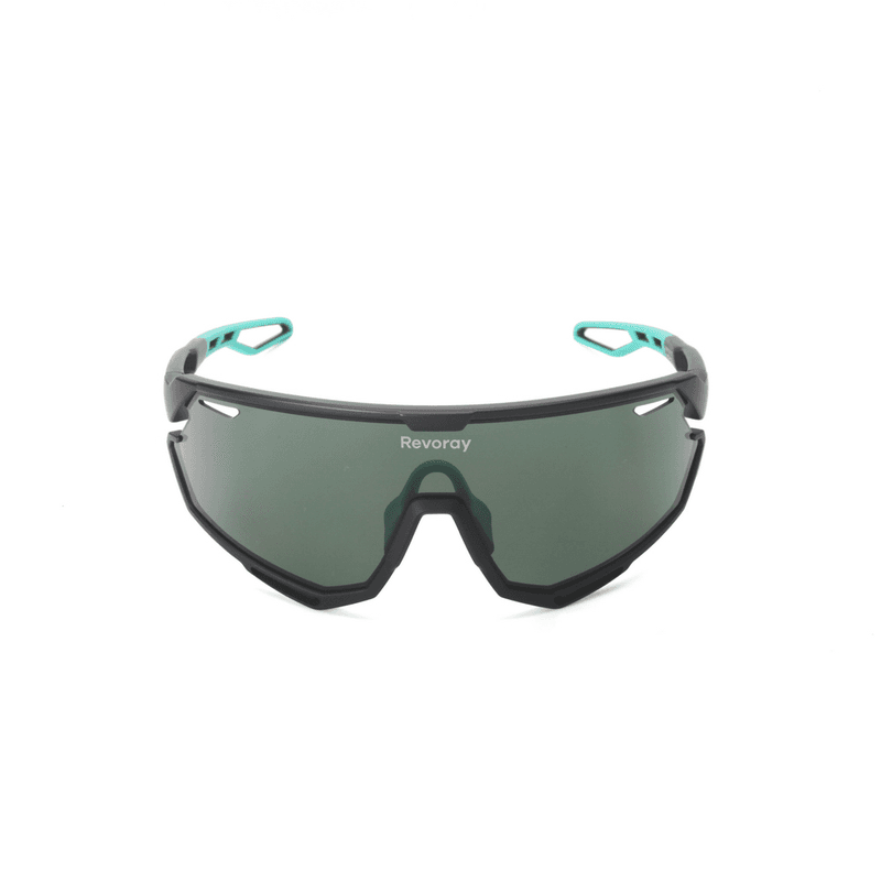 Revoray Cycluszonnebril — HD Schokbestendige PC Monobloc Lens, Lichtgewicht TR90 Brilbeugel, UV400 Bescherming, Aerodynamisch Ontwerp, Professionele