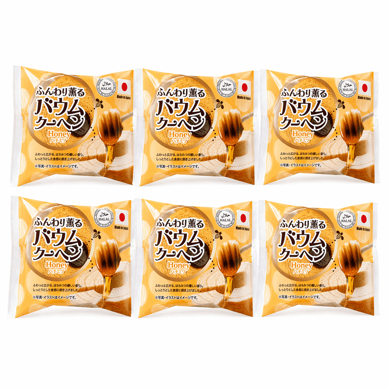 Taiyo Halal Gecertificeerde Baumkuchen Cake (Honing) x 6