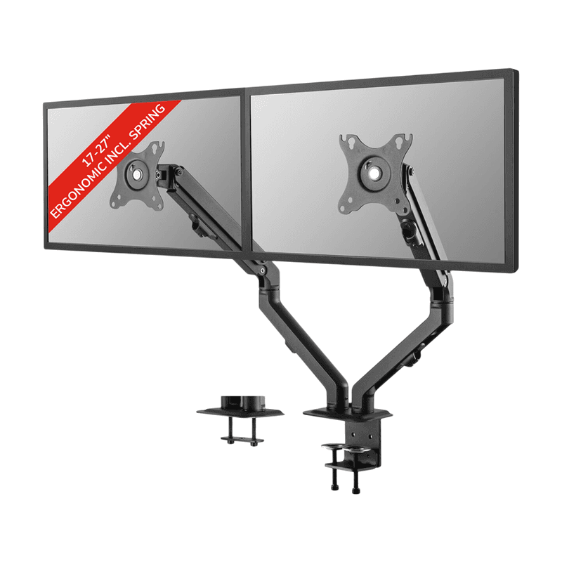 Neomounts FPMA-D650DBLACK Monitorarm 17-27" - mechanische veer