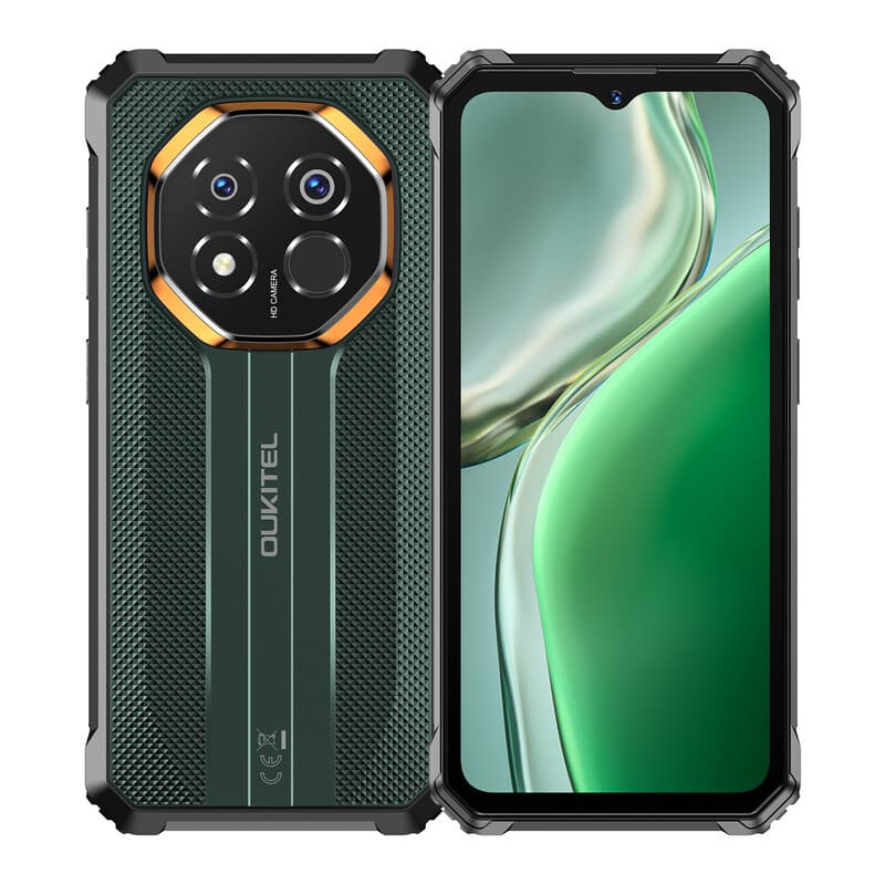 OUKITEL G7(8+256) Groene Robuuste Smartphone 6,52'' HD+ Display 10.600 mAh Grote Batterij 64 MP Camera Android 16