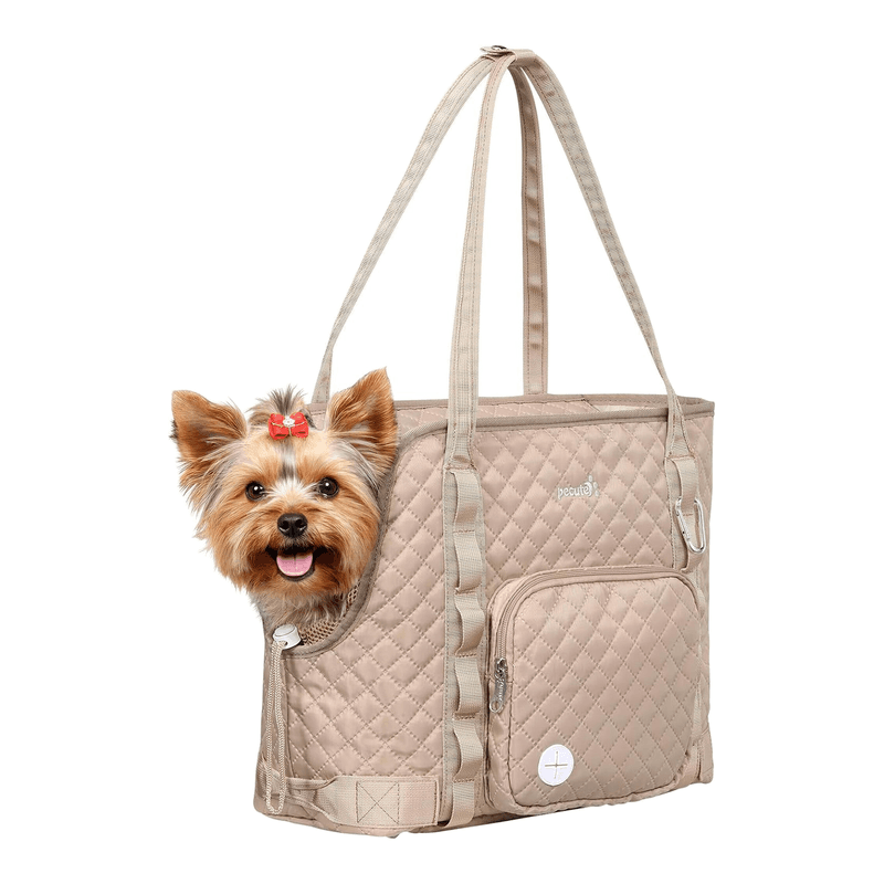 Pecute Hondentas, Hondendrager met Zakken voor Kleine Honden, Geschikt voor Honden van 2,5 kg tot 5 kg, Kat en Puppy Shopper, Uitstapjes, Reizen,