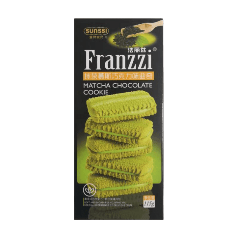 Franzzi FLZ matcha-mousse-koekjes met chocoladesmaak 115 g