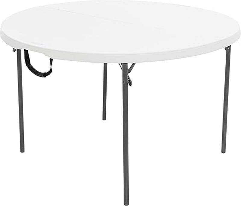 Lifetime Ronde Vouwtafel - 48 Inch, Witte Graniet