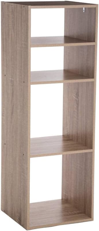 5five Opbergkast met 4 Planken - Houtkleur, 34,5 x 32 x 100,5 cm