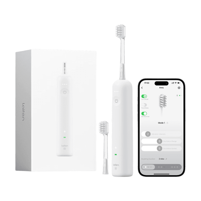 Laifen Wave Special editie elektrische tandenborstel - oscillerende & vibrerende sonische tandenborstel voor volwassenen met app en 2 opzetborstels