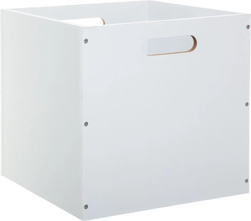 5five Houten opbergdoos - Wit, 31 x 31 cm