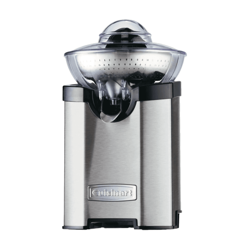 Cuisinart CCJ210E Elektrische Citruspers - 100 W Vermogen - Roestvrijstalen Ontwerp - Extra Brede Tuit - Anti-druppelsysteem - Vaatwasserbestendige
