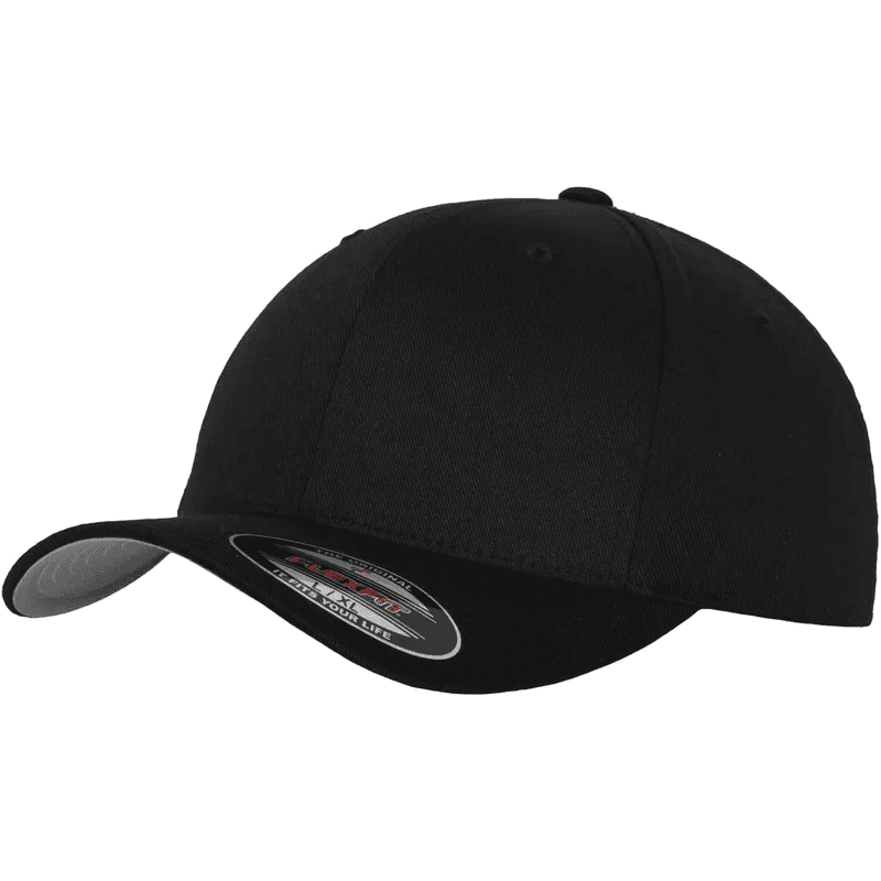 Urban Classics Flexfit Wooly Combed pet zwart L/XL