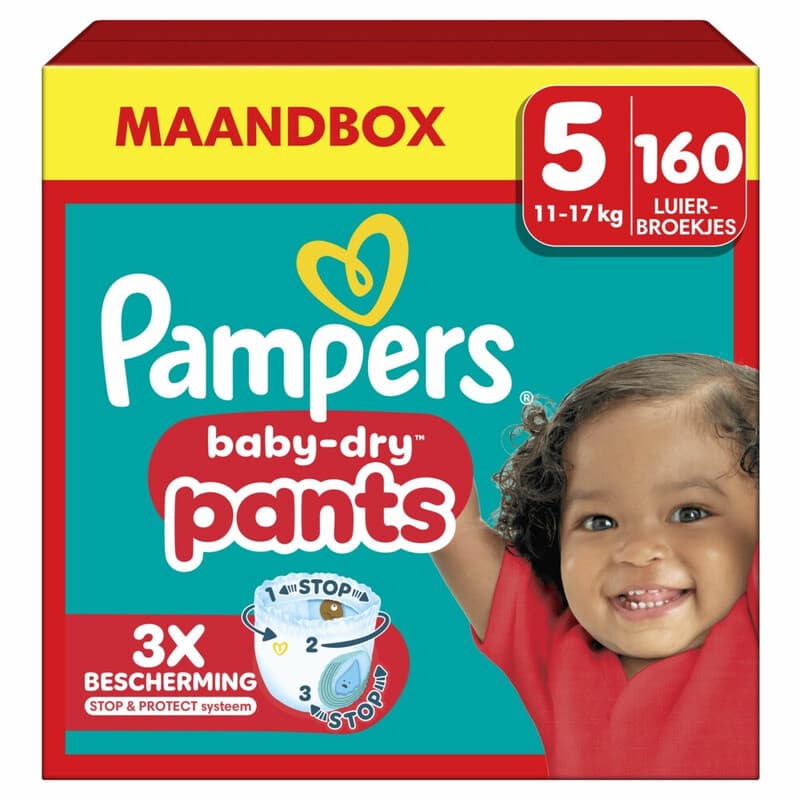 Pampers Baby-Dry Pants Maat 5 – Maandbox 160 Pants