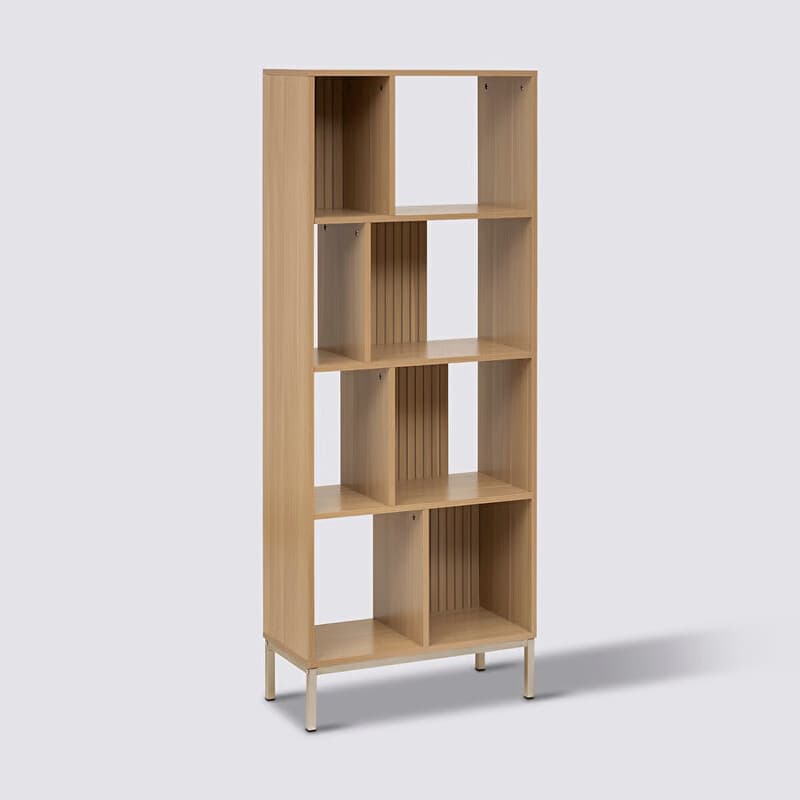 5five Boekenplank Tasso - Beige, 63 x 29,8 x 159 cm
