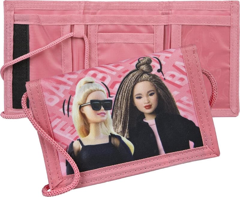Barbie portemonnee - roze, 14 x 9 x 1 cm