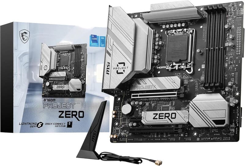 MSI B760M Project Zero Intel B760 LGA 1700 micro ATX